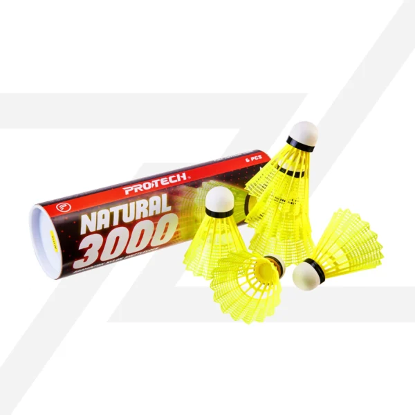 PROTECH NATURAL 3000 | Badminton Nylon Shuttlecocks - Image 3