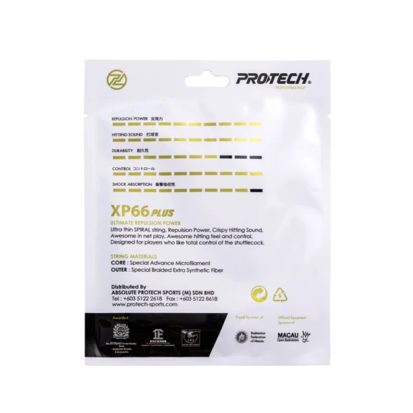 PROTECH XP66Plus New Spiral Technology Performance String ( MADE IN JAPAN) - Image 5