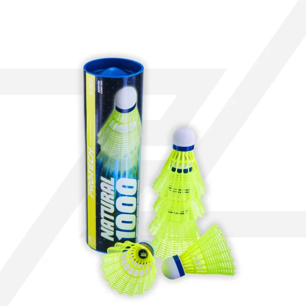 PROTECH NATURAL 1000 | Badminton Nylon Shuttlecocks - Image 4
